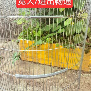 镀锌材质铁艺方形圆形鸟笼配件户外笼门配件八哥虎皮鹦鹉