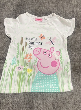 80.85.90码女童纯棉小猪t恤