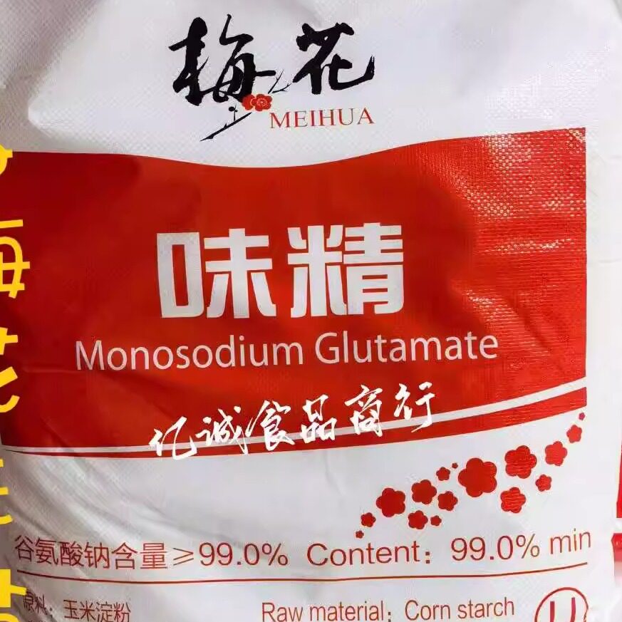 梅花味精25kg大袋无盐纯图片