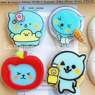 可爱趣味果汁酷儿手机磁吸支架适用magsafe懒人桌面指环扣背贴女