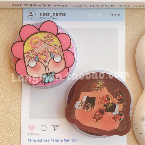 可爱趣味花花帽哭娃摇摇乐磁吸