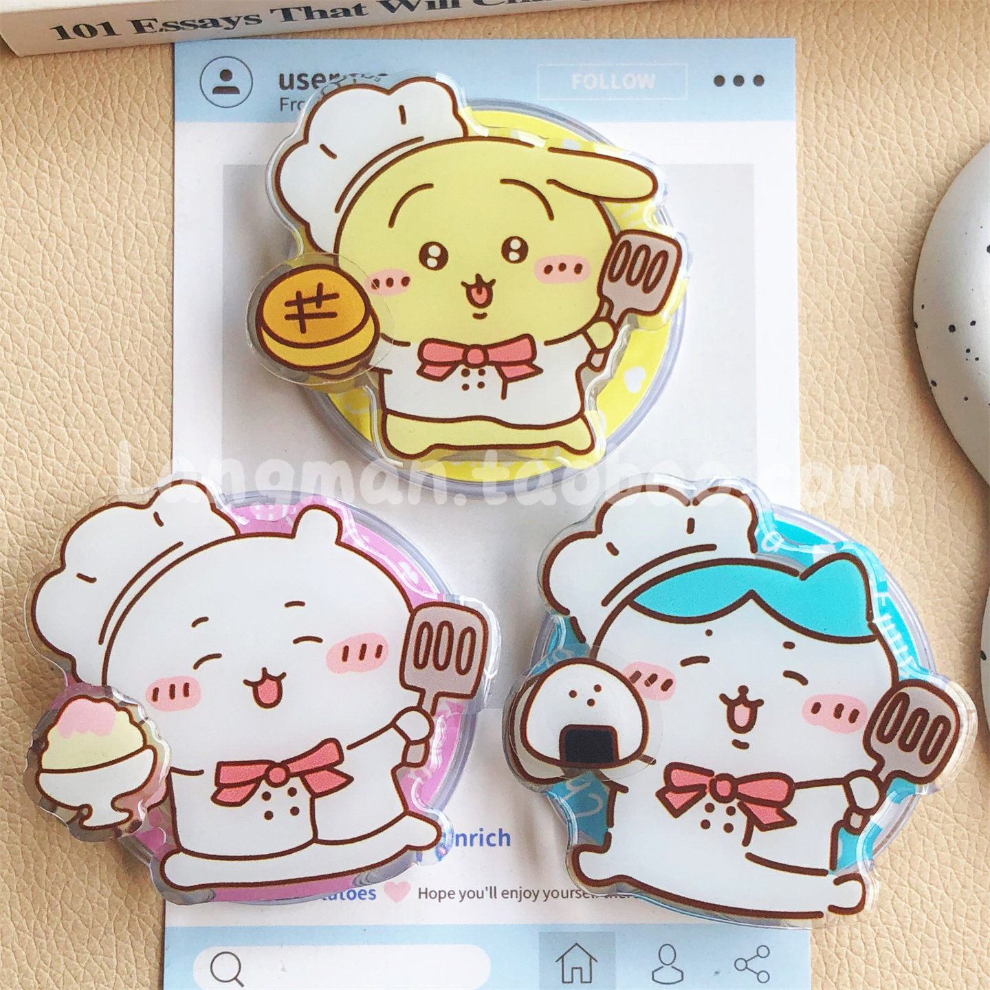 新款可爱厨师吉伊卡哇手机支架