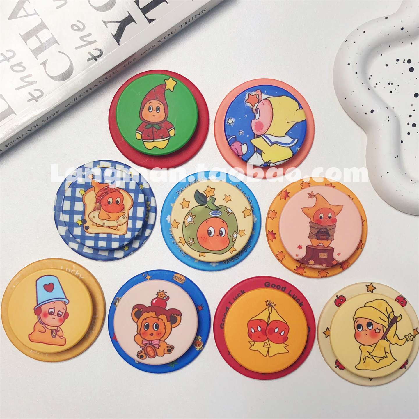 可爱卡通星星人菲林磁吸支架适用手机magsafe强力吸附桌面支撑架,3C数码配件,手机支架/手机座,淘宝优惠券,粉丝福利购,淘宝优惠卷