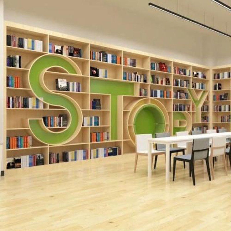 创意书柜阅读区置物架