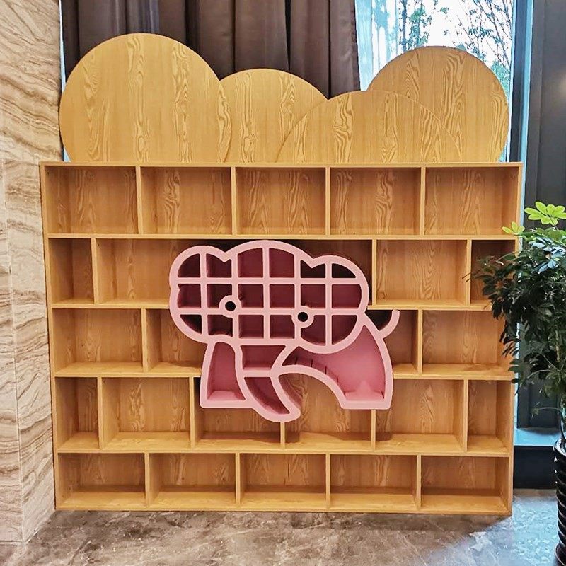 整墙设计儿童书架定制图书绘本馆创意动物造型书柜幼儿园绘本展示,住宅家具,书架,淘宝优惠券,粉丝福利购,淘宝优惠卷