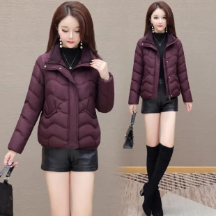韩版修身羽绒服女2026冬季新款保暖显瘦减龄通勤外套白鸭绒常规款