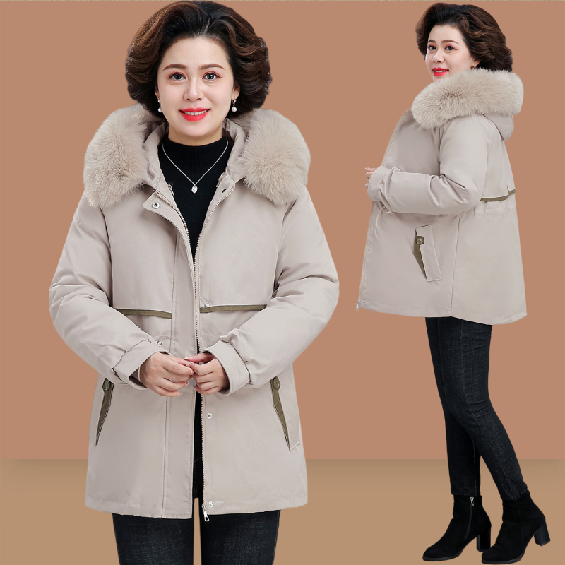 2025新款冬季时尚加厚保暖棉服女洋气减龄宽松显瘦休闲连帽派克服