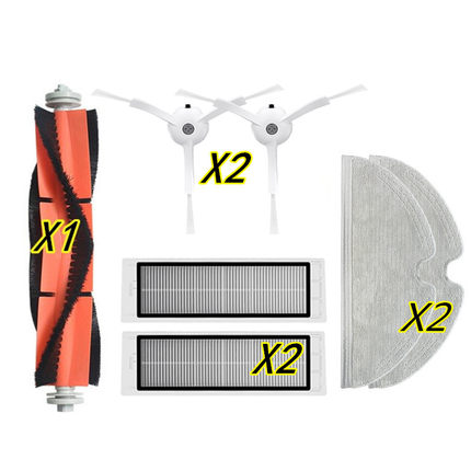 适配小米石头T70RR扫地机器人配件 主刷滚刷边刷滤网抹布主刷罩