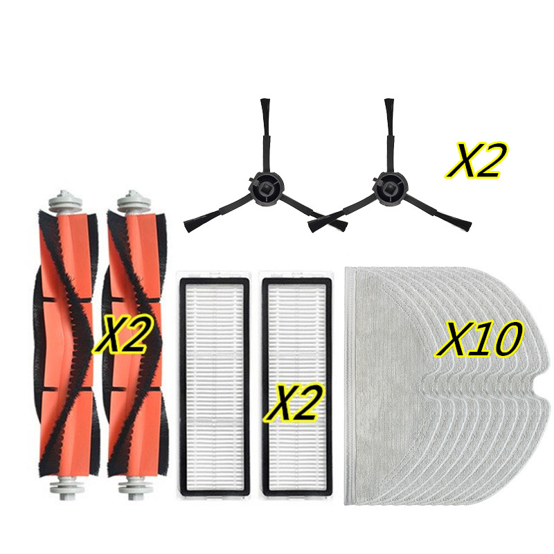 适配小米米家扫拖机器人1T配件主刷侧边刷滤网滤芯抹布STYTJ02ZHM