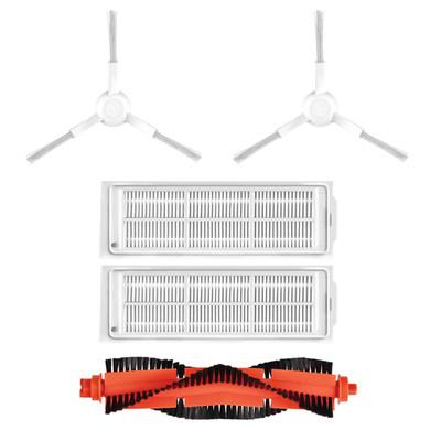 适配小米米家3C扫拖机器人配件B106CN主刷滚刷边刷滤网抹布万向轮