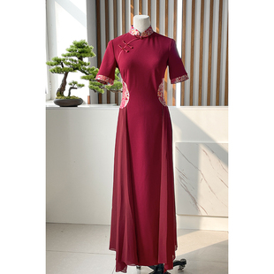 气质旗袍日常可穿L5388 国潮高级感长款 新款 改良连衣裙年轻款