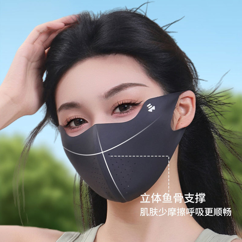 半遮脸防晒面罩防紫外线女10A抗菌骑行冰丝遮阳防晒脸基尼口罩