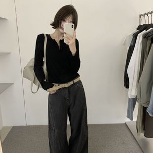 Send 2008 材质复古灰黑调超有质感多口袋设计实用又有范儿牛仔裤