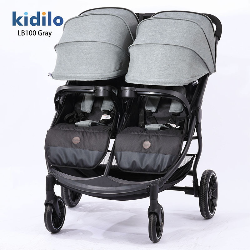 kidilo双胞胎推车可坐可躺轻便折叠宝宝全棚高景观婴儿车手推车