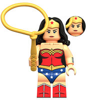 Applicable LEGO DC Justice League Batman The Flash Cyborg Mars Hunter Building Block Minion Toy KDL853 thumbnail 2