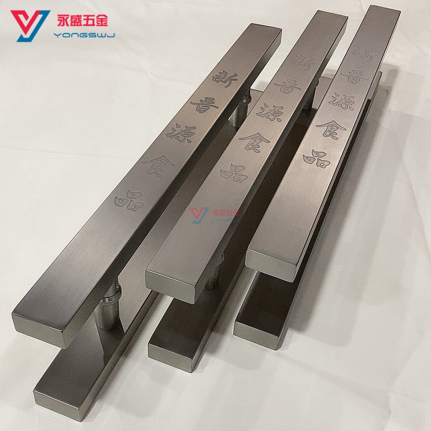 大门玻璃门把手加厚不锈钢