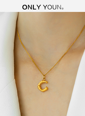 celine字母不褪色百搭毛衣链