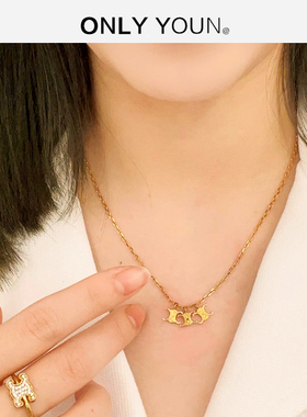3只凯旋门项链小众配饰高级感