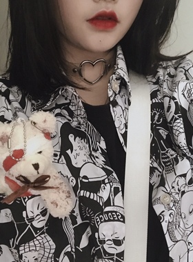 透明感软可酷爱心CHOCKER项圈