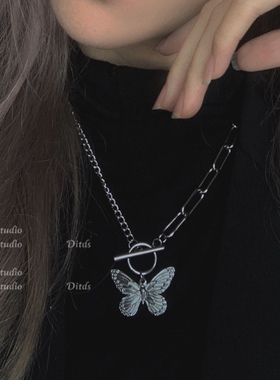 潜入深海小众设计极简女锁骨链