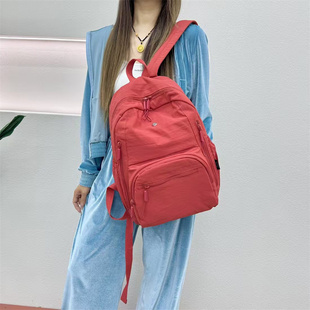 佰斯图时尚2025新款双肩包小众超轻防水学生书包护脊韩版ins旅行