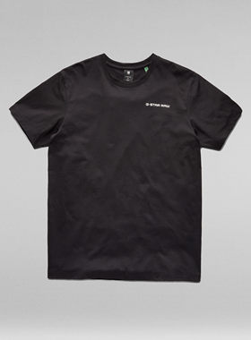 G-Star专柜正品男纯色清凉潮流圆领流行休闲字母夏短袖T恤 D21892