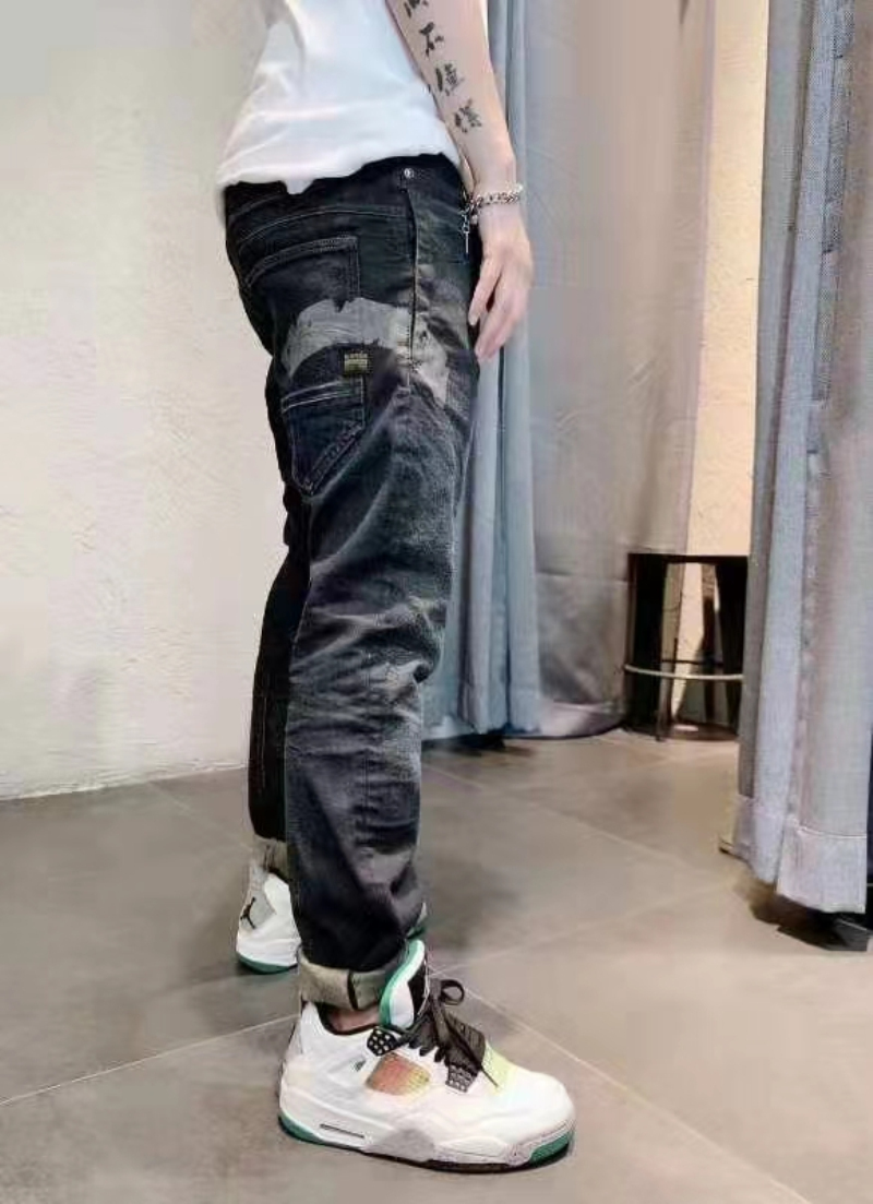 g-star专柜正品潮牌修身牛仔裤