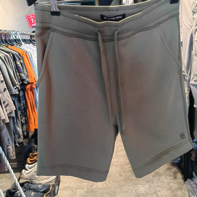G-STAR专柜正品 男潮流休闲运动墨绿色时尚百搭卫裤款短裤 D21172