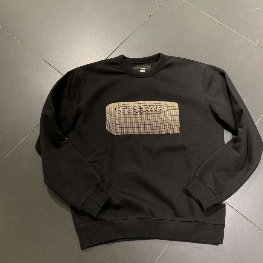G-STAR专柜正品男潮流套头圆领字母LOGO休闲运动卫衣25099