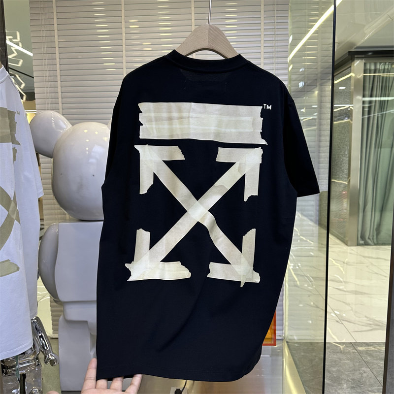 短袖潮流青年烫金箭头