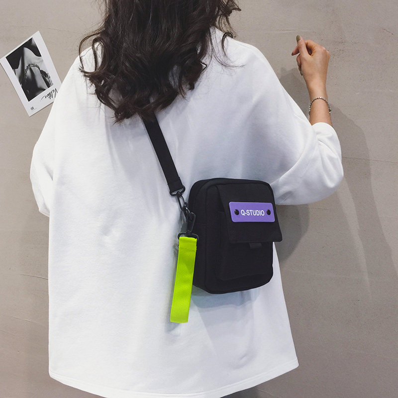 夏季手机斜挎小包包女2025新款轻便运动小挎包情侣帆布单肩小方包,箱包皮具/热销女包/男包,手机包,淘宝优惠券,粉丝福利购,淘宝优惠卷