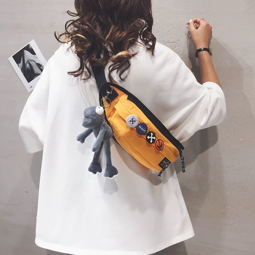 Сумка через плечо, летняя японская брендовая нагрудная сумка, тканевая поясная сумка, сезон 2021