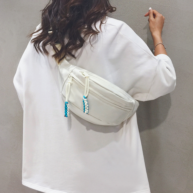 九色可选日韩高颜值简约胸包男女