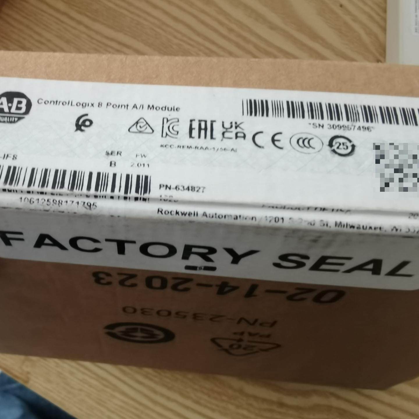 的AB罗克韦尔 ControlLogix 8点A/