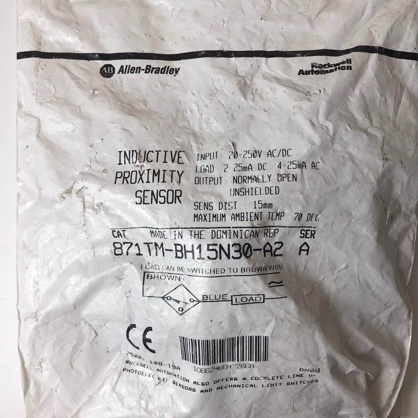 AB接近开关传感器871TM-BH15N30-A2 库存