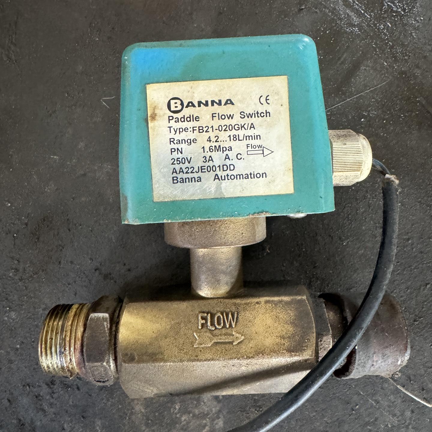 【BANNA流量开关FB21-020GK/A】轻微使用痕迹