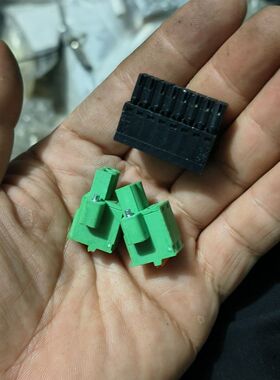 黑色接线端子BL2 3.5 双排16位 和绿色插头  一