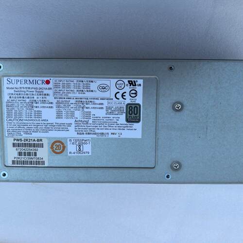 几乎SUPERMICRO PWS-2K21A-BR服