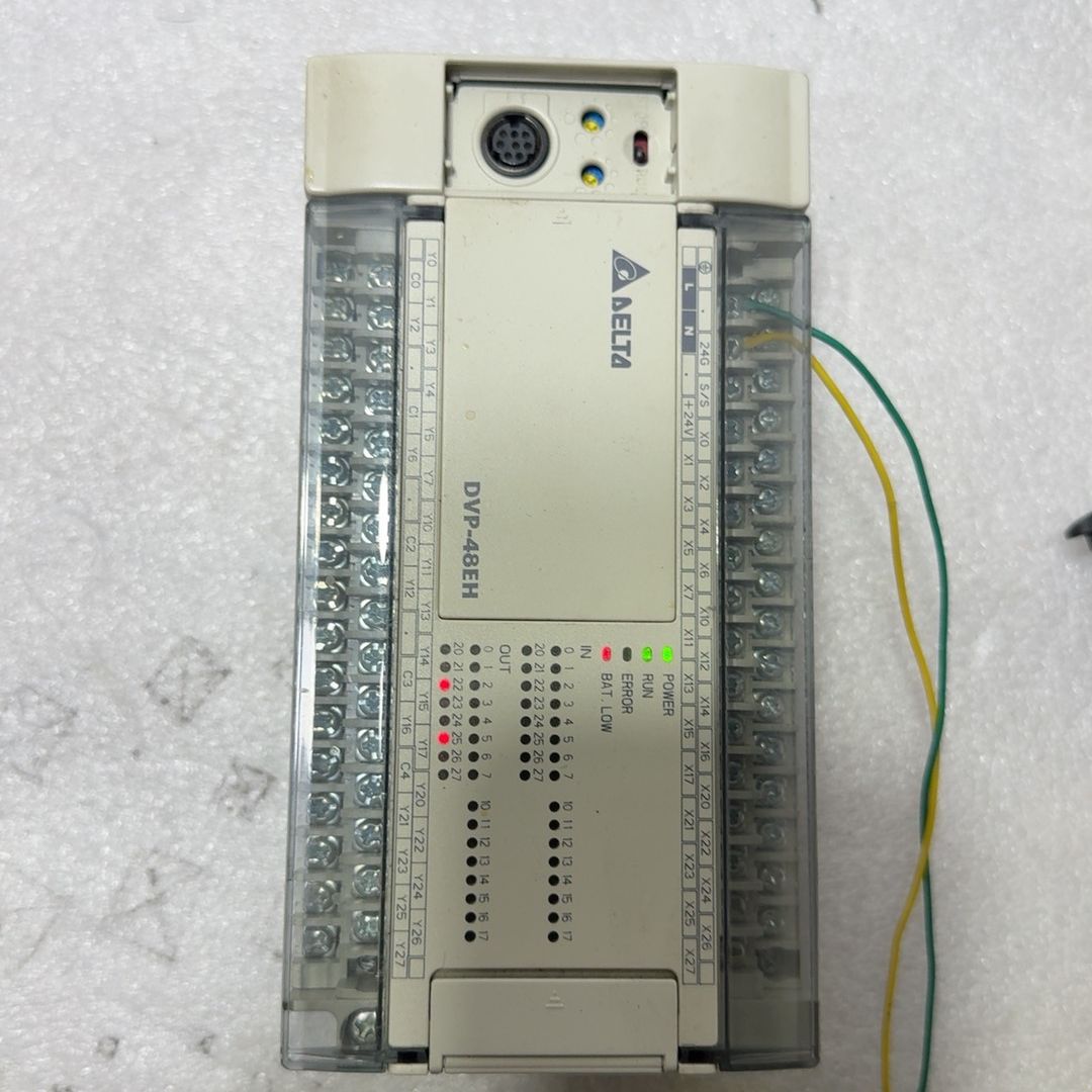 台达PLC DVP48EH00T3 正常拆机 实物图 上电电