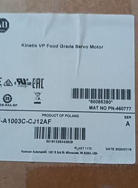 AB伺服电机VPF-A1003C-CJ12AF.