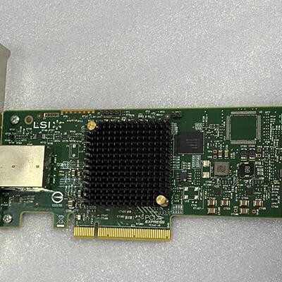 LSI SAS 9300-8e LSI00343 SAS3008 12Gb 外置HBA 直通卡