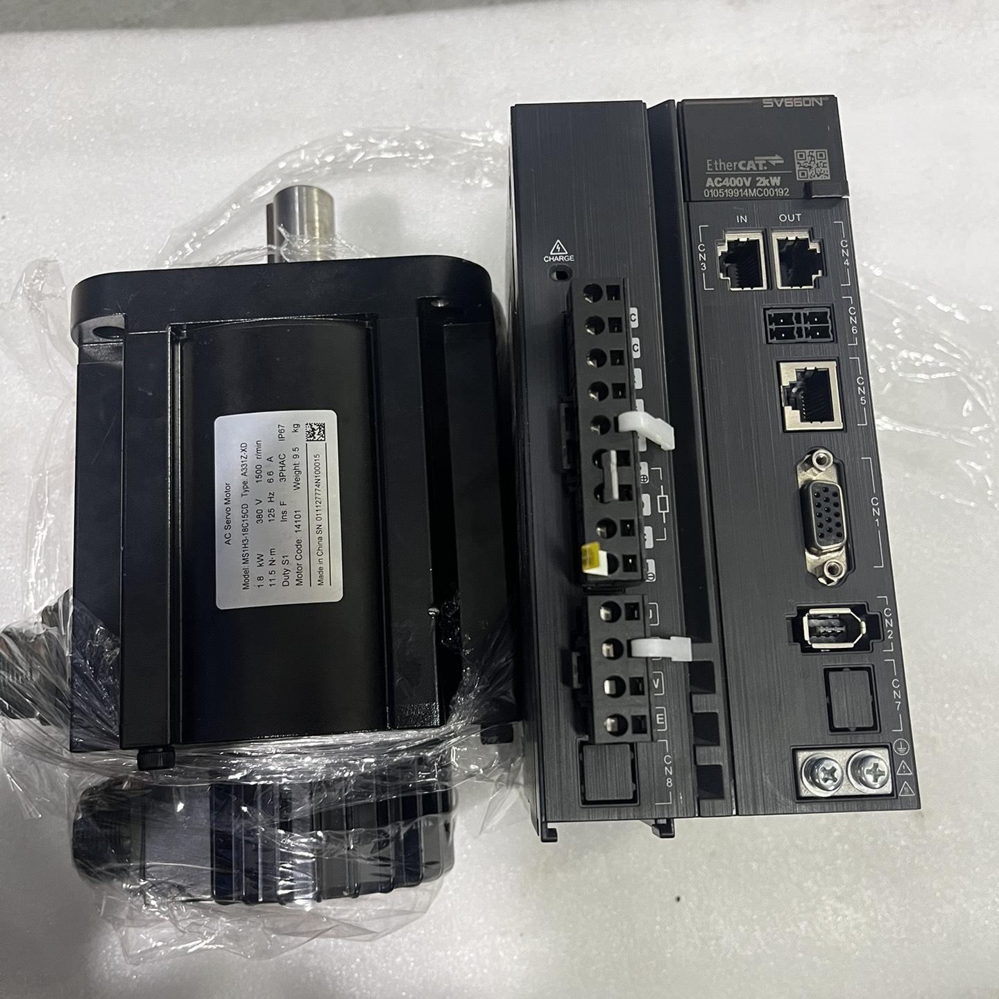 汇川伺服电机驱动器套装 电机型号MS1H3-18C15CD-