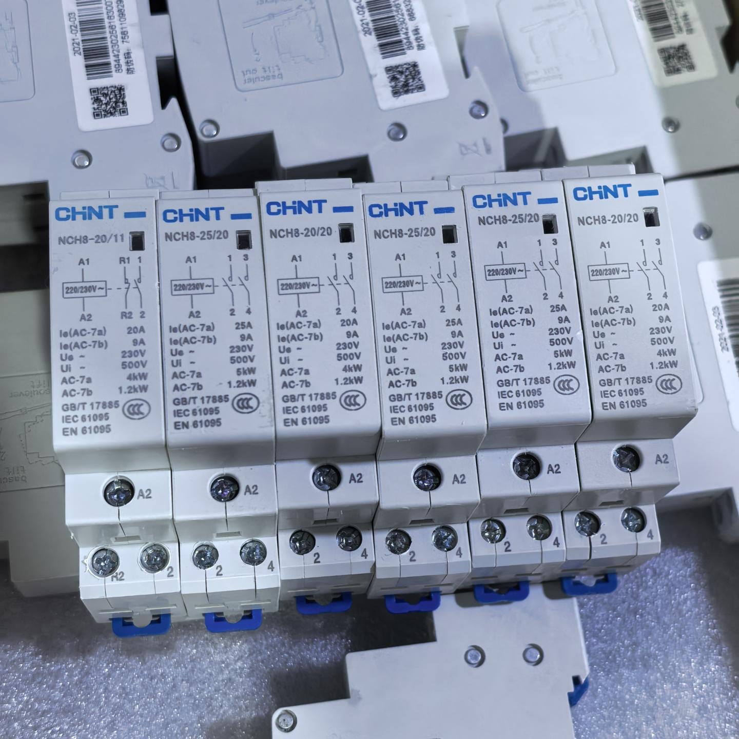 交流接触器NCH8系列 型号NCH8-20/20和NCH