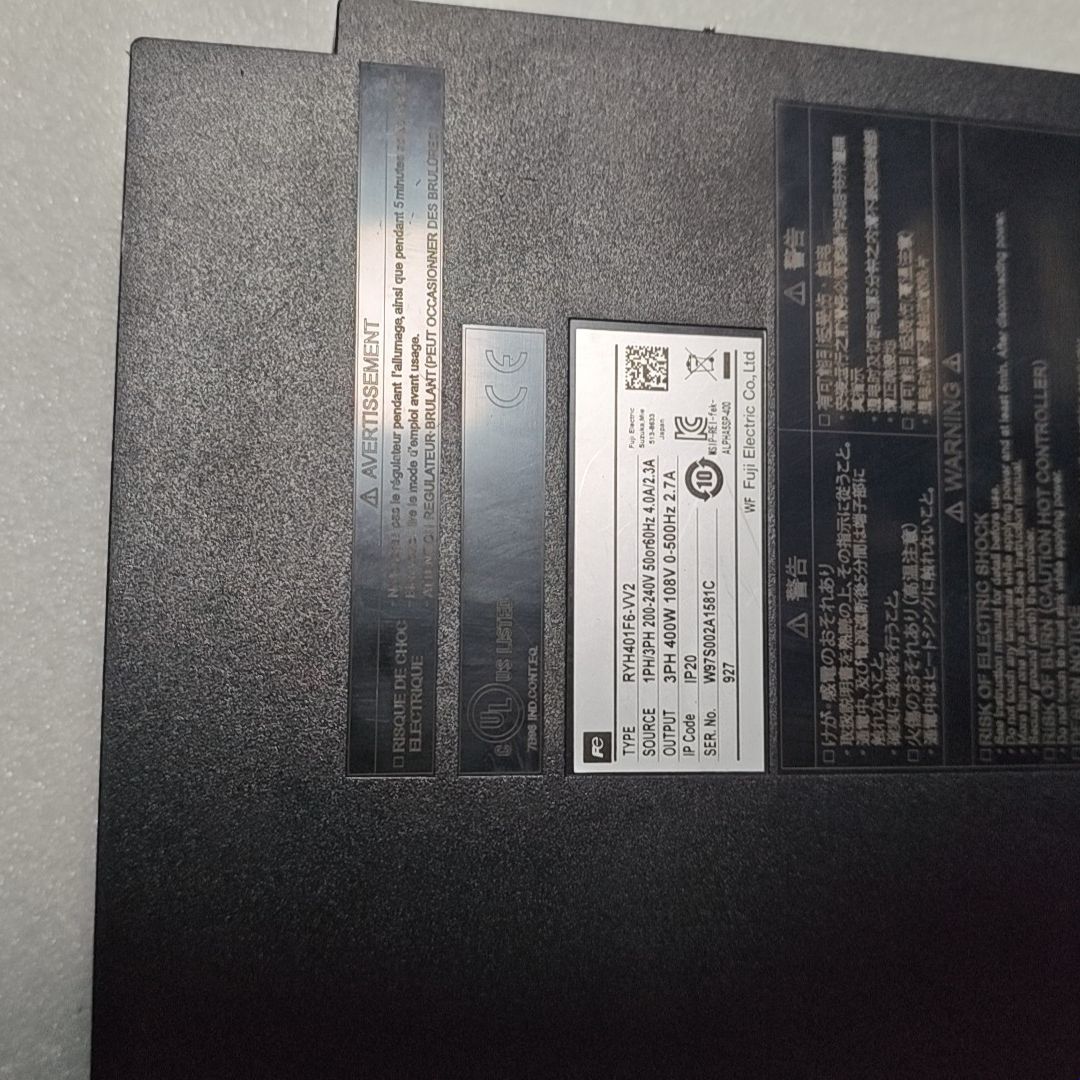 伺服驱动器RYH401F6-VV2 输入电压3PH 40