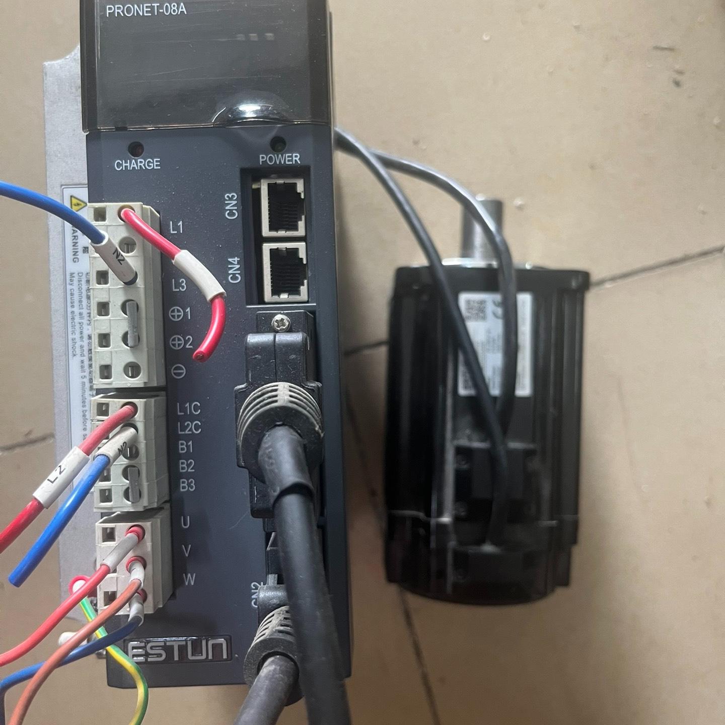 埃斯顿伺服驱动器PRONET-08AMG和电机EMJ-08A