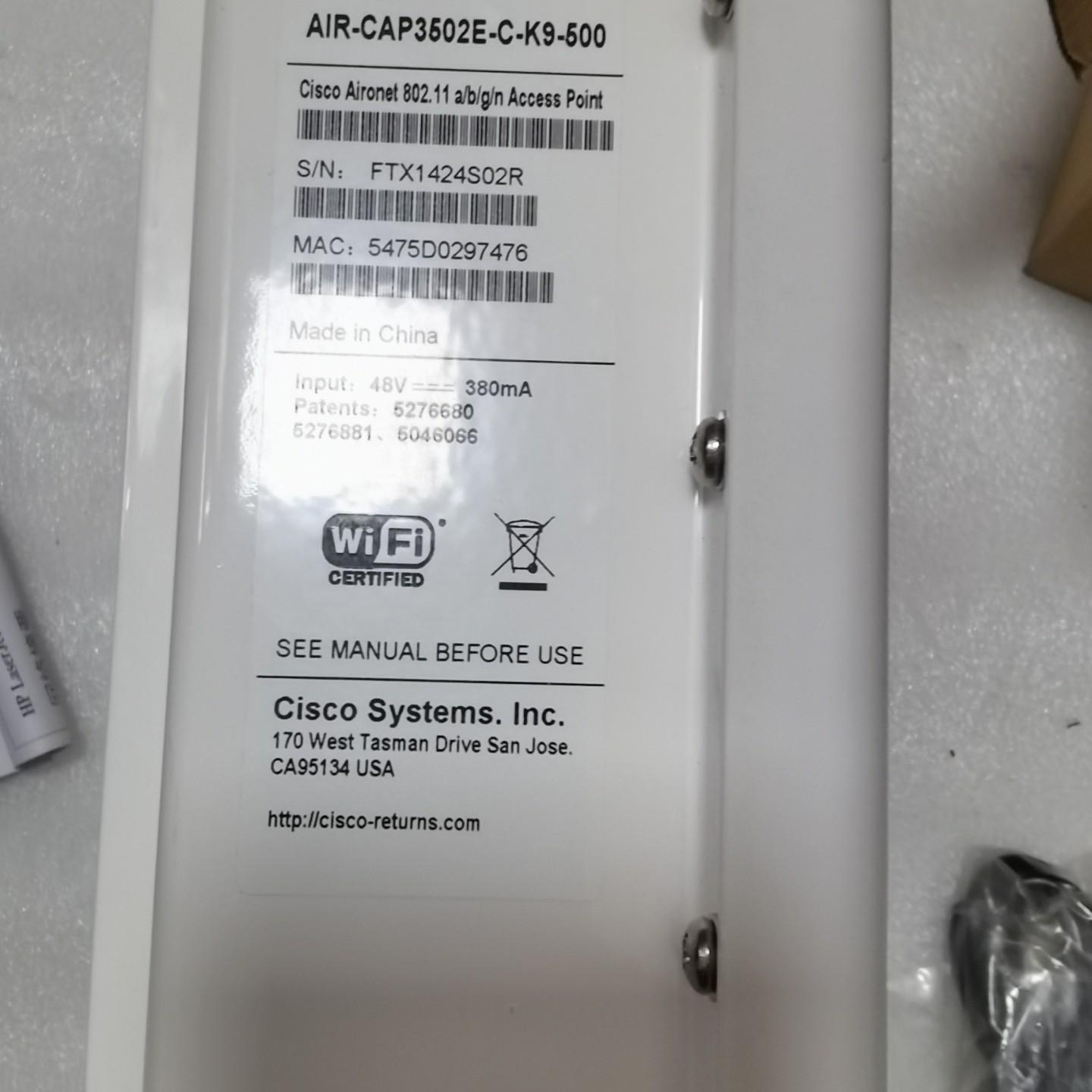 AIR-CAP3502E-C-K9-500无线AP