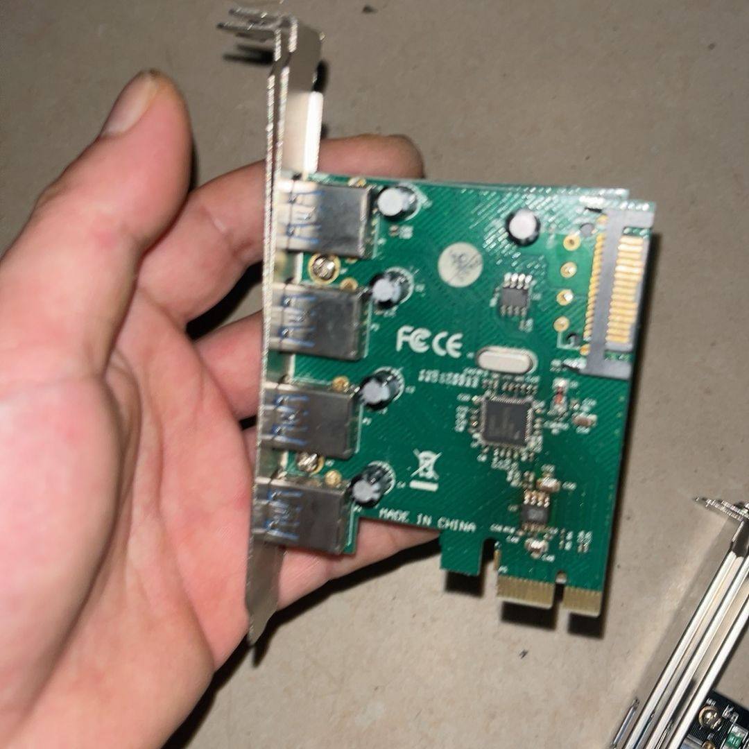 USB3.0扩展卡 PCIe接口 4口USB3.0转接卡