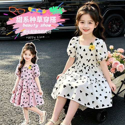 儿童棉布裙夏季甜美小女孩公主裙