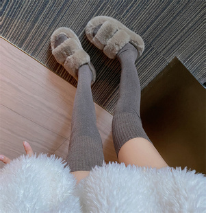 150cm矮小个子秋冬长筒袜羊毛高筒袜加厚过膝袜堆堆袜145小码 xxs