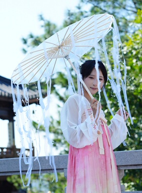 中国风古装汉服拍摄道具流苏伞
